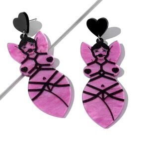 NWOT Bondage Babes Earrings